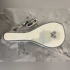 EB monogrammed new tennis bag